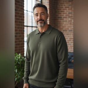 Murano Italia XL Long Sleeve Polo Style Shirt